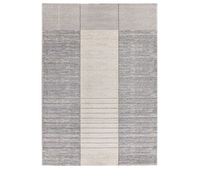 Alfombra de estilo moderno gris CRAFT, 160x230 cm - ATTICGO