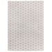 Alfombra geométrica con relieve BARESA - ATTICGO 160x230 Alfombra geométrica con relieve BARESA - ATTICGO 160x230 Blanco/ Plateado