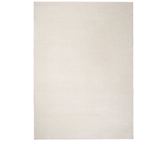 Alfombra lisa en blanco montana, 140x200 cm - atticgo