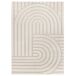 Alfombra con relieve de estilo escandinavo SNOWY - ATTICGO 80x150 Alfombra con relieve de estilo escandinavo SNOWY - ATTICGO 80x150 Blanco