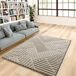 Alfombra geométrica con relieve NUMA - ATTICGO 120x170 Alfombra geométrica con relieve NUMA - ATTICGO 120x170 Beige