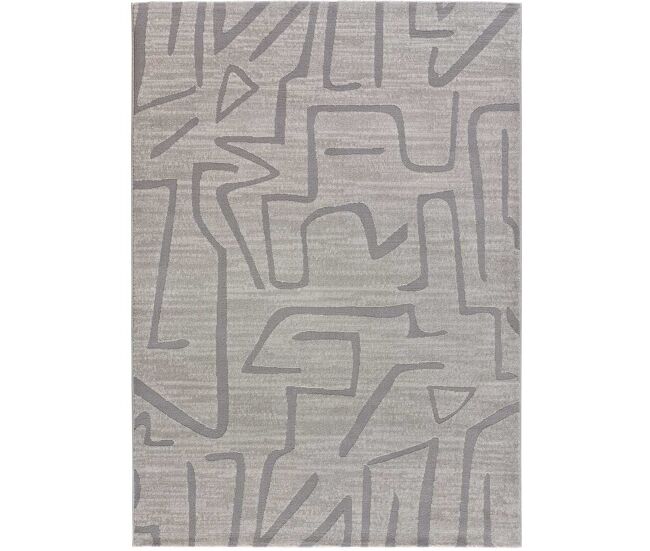 Alfombra de estilo étnico con relieve en plata hl-africa, 200x300 cm - atticgo