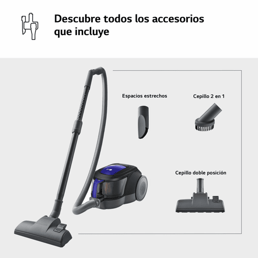 Aspirador sem Saco LG VK8506NHAG Vermelho 650 W