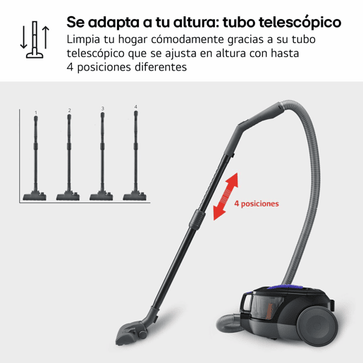 Aspirador sem Saco LG VK8506NHAG Vermelho 650 W