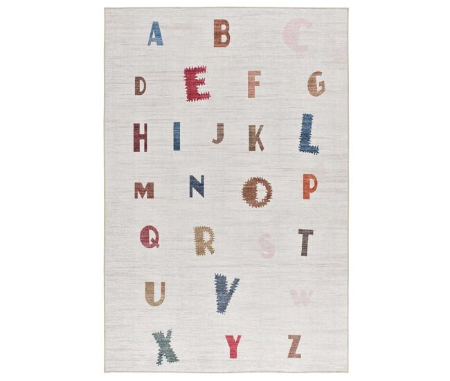 Alfombra infantil abecedario multicolor CANDY, 120x170 cm - ATTICGO