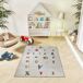 Alfombra infantil lavable redonda león CANDY - ATTICGO 120x170 Alfombra infantil lavable redonda león CANDY - ATTICGO 120x170 Multicolor