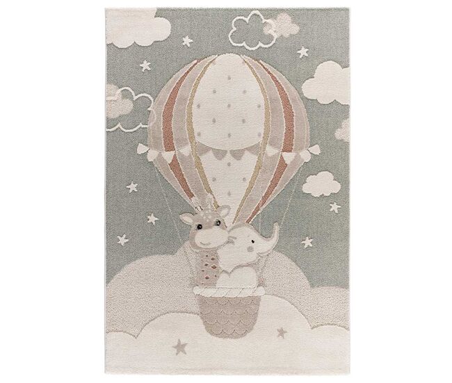 Alfombra infantil redonda león CLOWN - ATTICGO 120x170