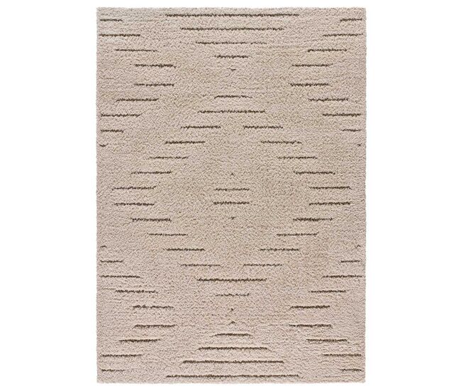 Alfombra de estilo escandinavo en crema atesa, 120x170 cm - atticgo