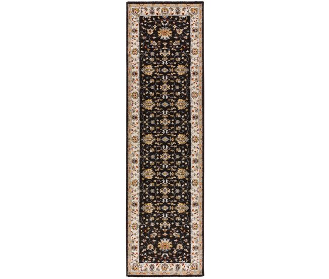 Alfombra vintage en antracita classic, 67x250 cm - atticgo