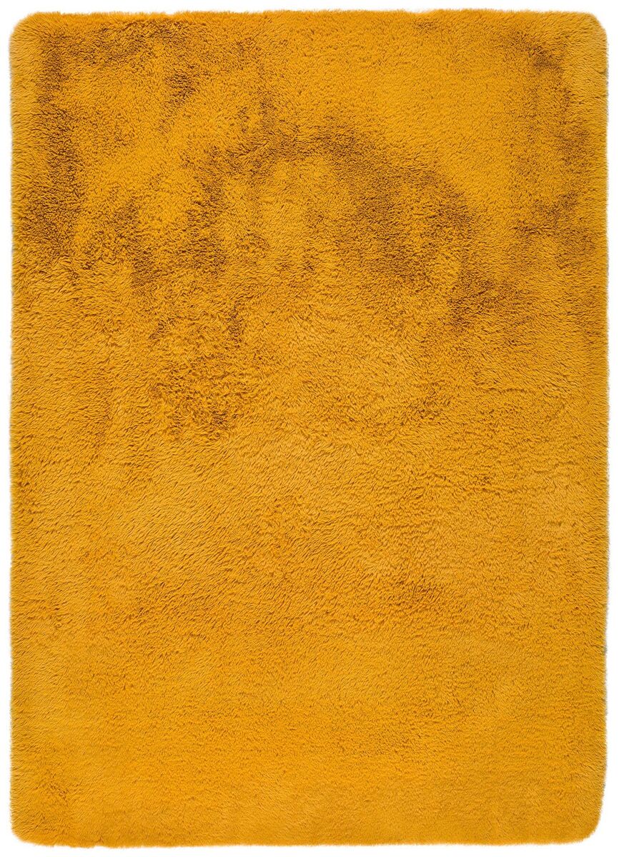 Alfombra lavable de pelo alto ALPACA - ATTICGO 60x100 Mostaza