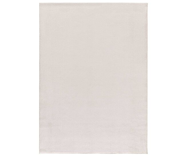 Alfombra lisa lavable color blanco coraline, 60x100 cm - atticgo