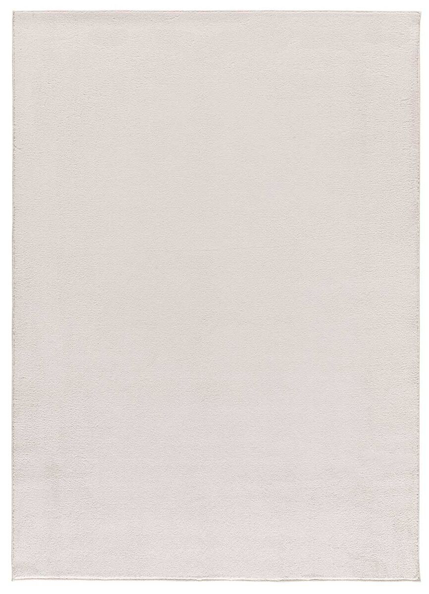 Alfombra lisa lavable color blanco coraline, 80x150 cm - atticgo