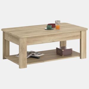 Mesa de centro fixa City em carvalho Kronberg, 110 x 43 x 63 cm, sala de jantar moderna