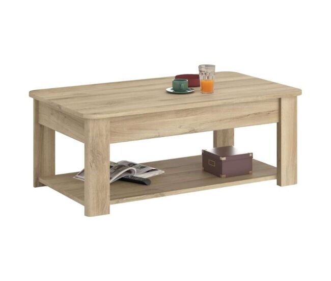 Mesa de centro City fija color Roble Kronberg 110x43x63 cm Comedor Moderno