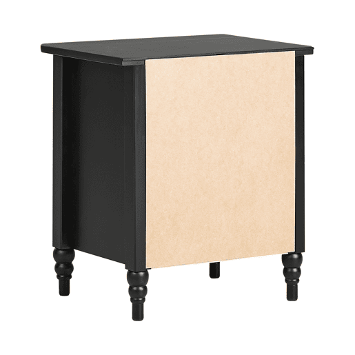 Mesa de cabeceira com 2 gavetas SHILLINGTON Pinho Preto