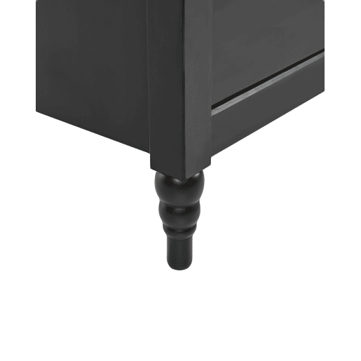 Mesa de cabeceira com 2 gavetas SHILLINGTON Pinho Preto