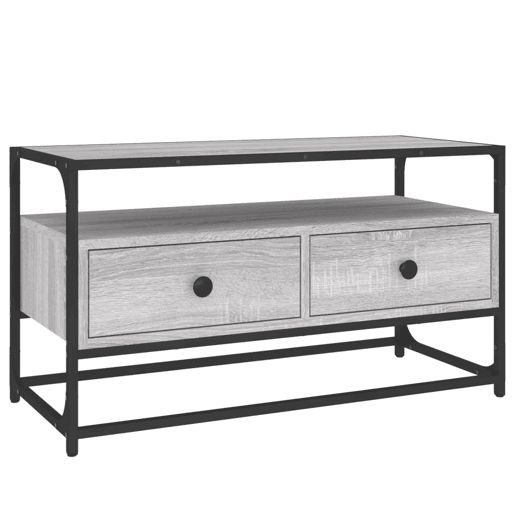Móvel de TV - Modulo de TV - Armário de TV 80x35x45 cm derivados de madeira cinzento sonoma