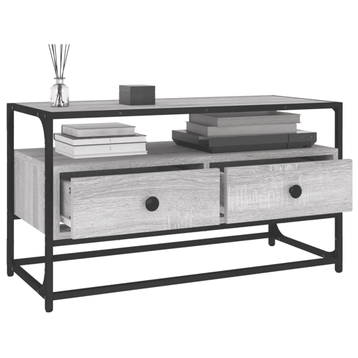 Móvel de TV - Modulo de TV - Armário de TV 80x35x45 cm derivados de madeira cinzento sonoma