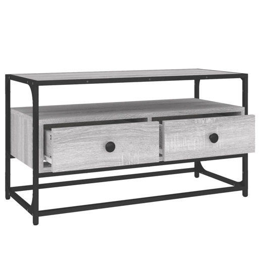 Móvel de TV - Modulo de TV - Armário de TV 80x35x45 cm derivados de madeira cinzento sonoma