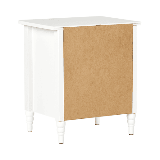 Mesa de cabeceira com 2 gavetas SHILLINGTON Pinho Branco