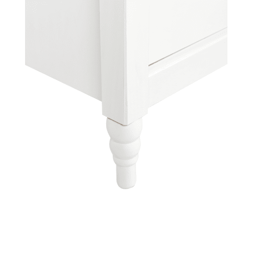 Mesa de cabeceira com 2 gavetas SHILLINGTON Pinho Branco