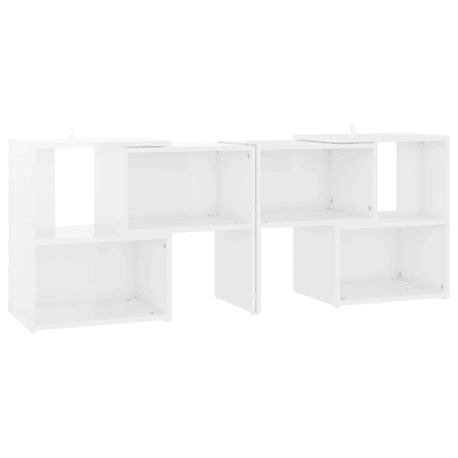 Móvel de TV - Modulo de TV - Armário de TV 104x30x52 cm derivados de madeira branco brilhante
