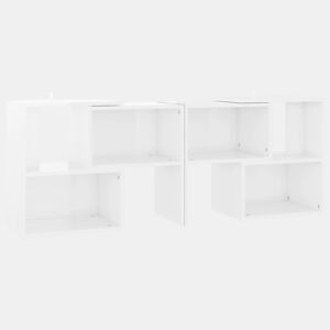 Móvel de TV - Modulo de TV - Armário de TV 104x30x52 cm derivados de madeira branco brilhante