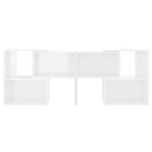 Móvel de TV - Modulo de TV - Armário de TV 104x30x52 cm derivados de madeira branco brilhante