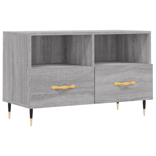 Móvel de TV - Modulo de TV - Armário de TV 80x36x50 cm derivados de madeira cinzento sonoma