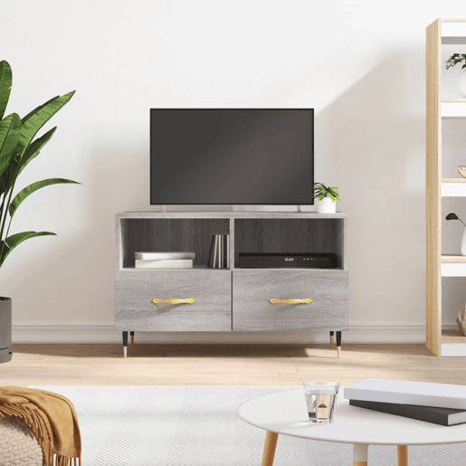Móvel de TV - Modulo de TV - Armário de TV 80x36x50 cm derivados de madeira cinzento sonoma