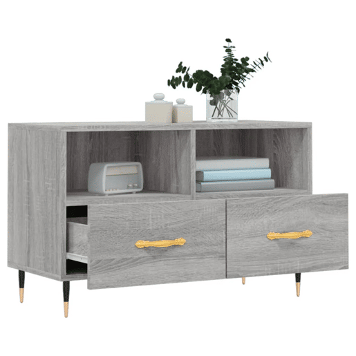 Móvel de TV - Modulo de TV - Armário de TV 80x36x50 cm derivados de madeira cinzento sonoma