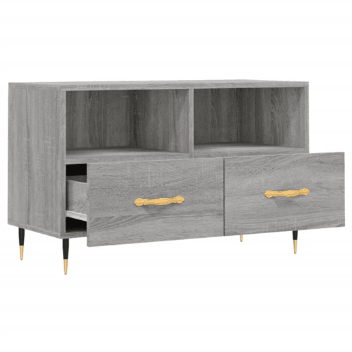 Móvel de TV - Modulo de TV - Armário de TV 80x36x50 cm derivados de madeira cinzento sonoma