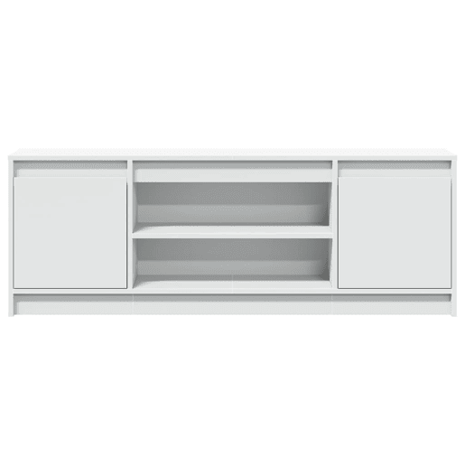 Móvel de TV - Modulo de TV - Armário de TV com luzes LED derivados de madeira branco