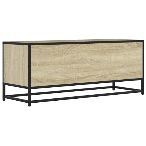 Móvel p TV, Armário de TV 100x34,5x40 cm deriv. madeirametal carvalho sonoma