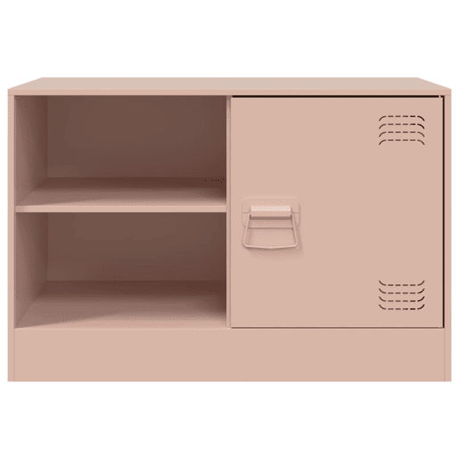 móveis de TV - Armários TV 2 pcs 67x39x44 cm aço rosa