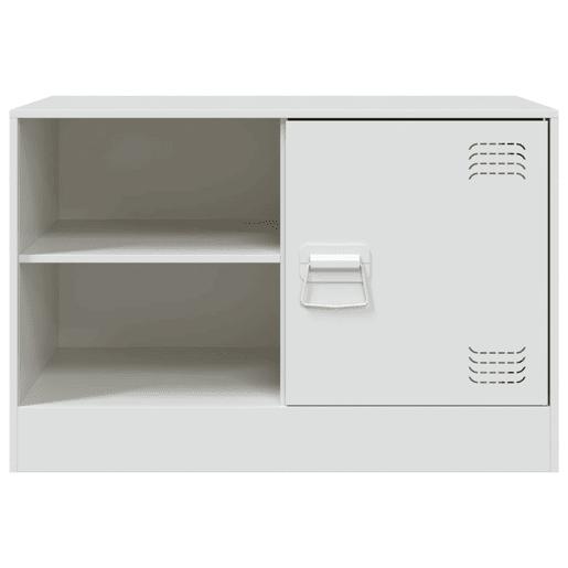 móveis de TV - Armários TV 2 pcs 67x39x44 cm aço branco