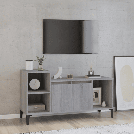 Móvel de TV - Modulo de TV - Armário de TV 100x35x55 cm derivados de madeira cinzento sonoma