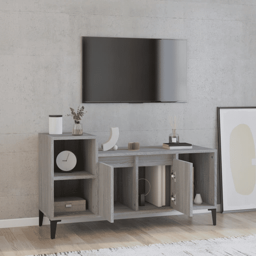 Móvel de TV - Modulo de TV - Armário de TV 100x35x55 cm derivados de madeira cinzento sonoma