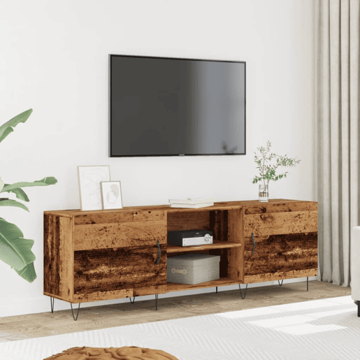 Móvel para TV - Móvel de TV - Armário de TV 150x30x50 cm derivados de madeira madeira velha