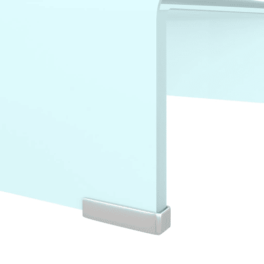 Suporte de TV - Móveis TVmonitores em vidro 40x25x11 cm verde