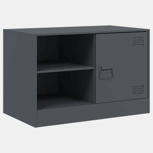 Móvel de TV - Modulo de TV - Armário de TV 67x39x44 cm aço antracite