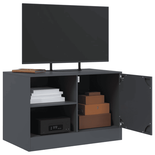 Móvel de TV - Modulo de TV - Armário de TV 67x39x44 cm aço antracite