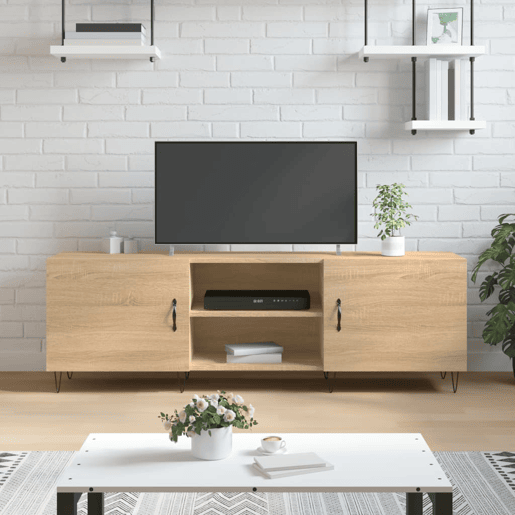 Móvel de TV - Modulo de TV - Armário de TV 150x30x50 cm derivados de madeira carvalho sonoma