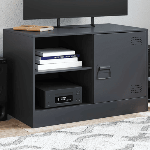 Móvel de TV - Modulo de TV - Armário de TV 67x39x44 cm aço preto