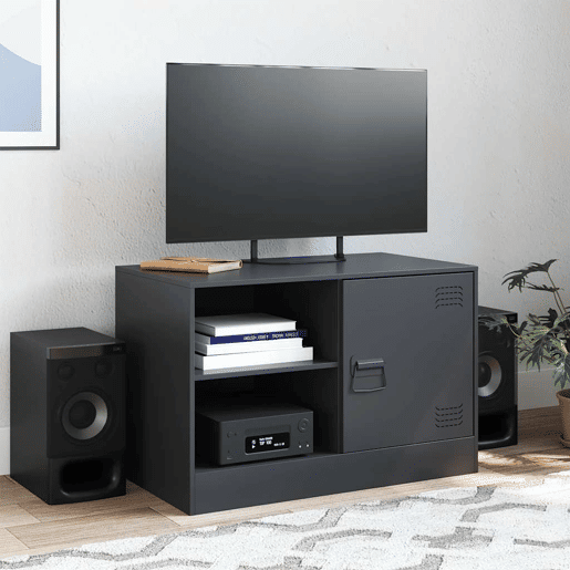 Móvel de TV - Modulo de TV - Armário de TV 67x39x44 cm aço preto