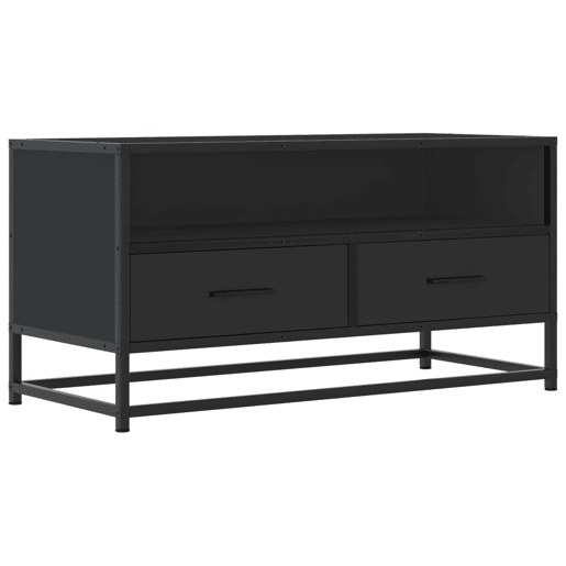 Móvel para TV - Móvel de TV - Armário de TV 80x34,5x40 cm derivados de madeirametal preto