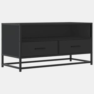 Móvel para TV - Móvel de TV - Armário de TV 80x34,5x40 cm derivados de madeirametal preto