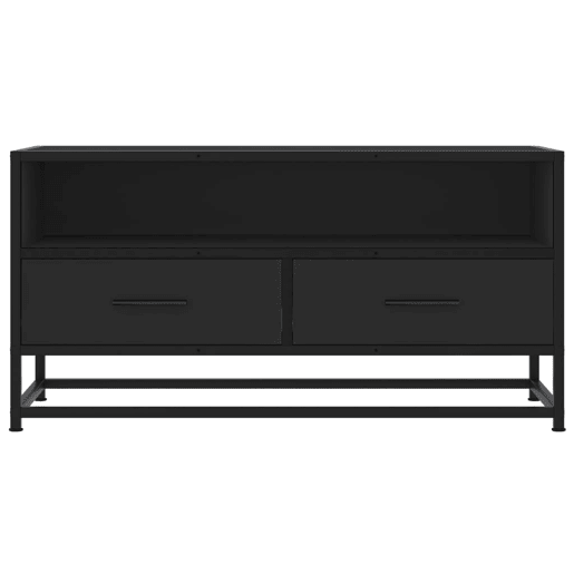 Móvel para TV - Móvel de TV - Armário de TV 80x34,5x40 cm derivados de madeirametal preto