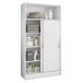 Armario Auxiliar Baño Multiusos 2 Puertas Correderas Armario Auxiliar Baño Multiusos 2 Puertas Correderas Blanco