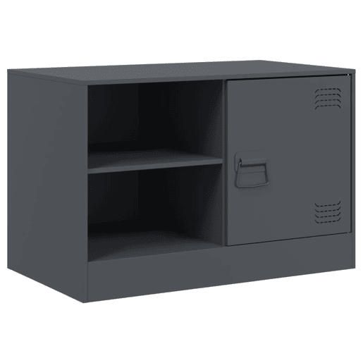 móveis de TV - Armários TV 2 pcs 67x39x44 cm aço antracite